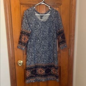 Papillon Floral Paisley Half Sleeve Dress
